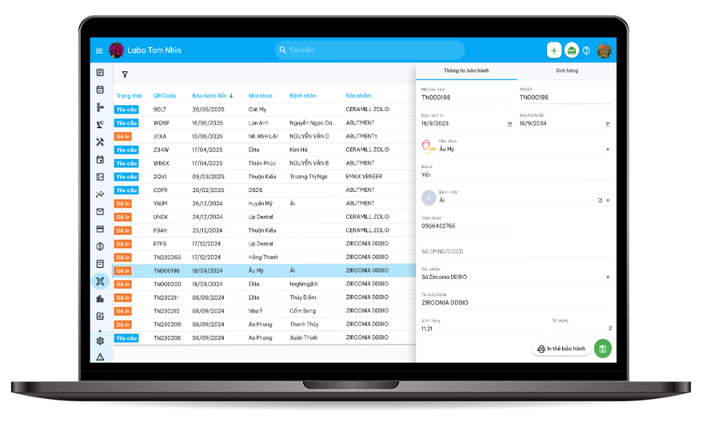 Quản lý bảo hành