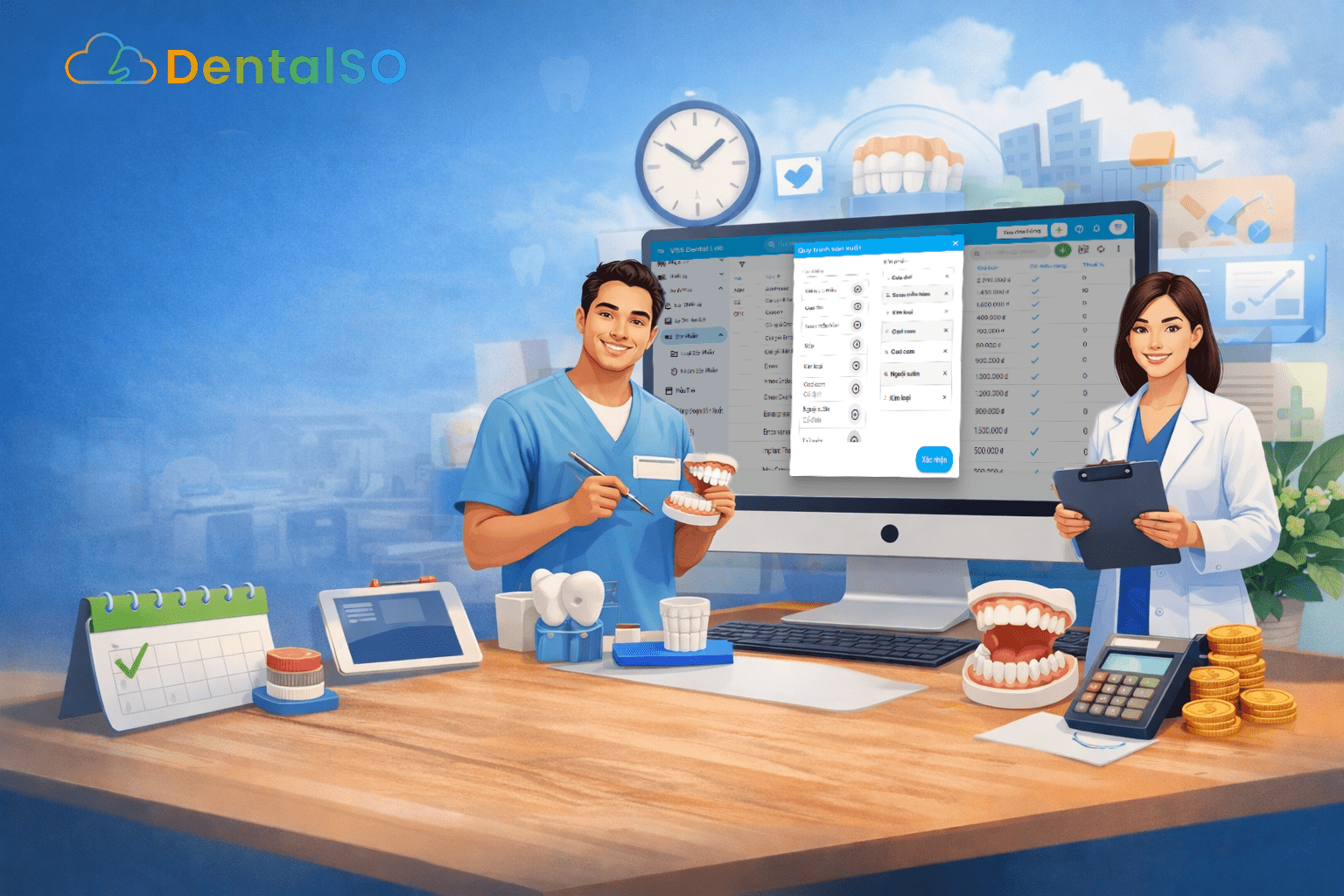 Phần mềm quản lý Labo nha khoa – Dùng thử miễn phí – Quản lý ca, biểu mẫu, khách hàng, công nợ chỉ trong 1 nền tảng. Triển khai trong 30 phút